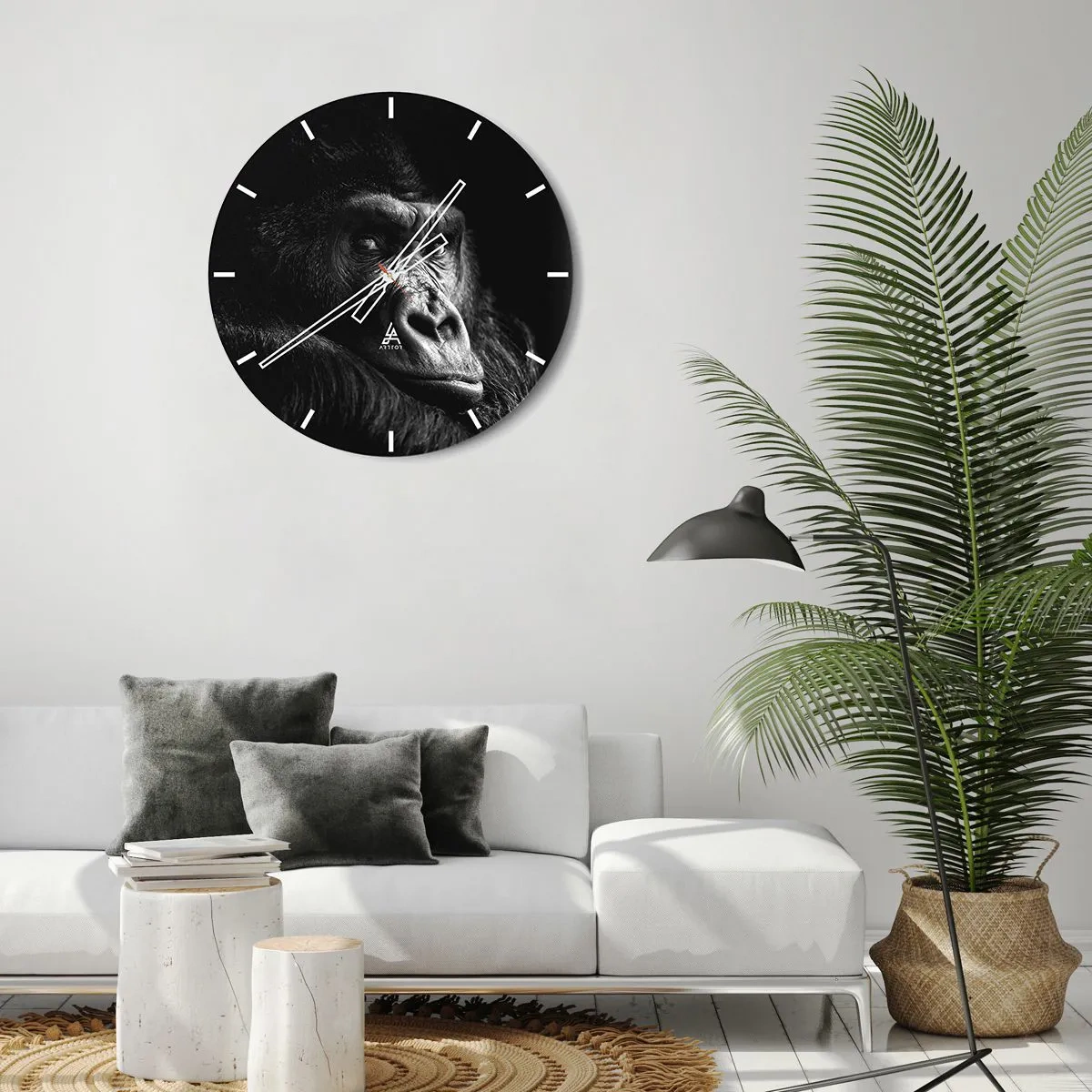 Horloge murale - Pendule murale - Et qu'est-ce que tu regardes? - 30x30 cm