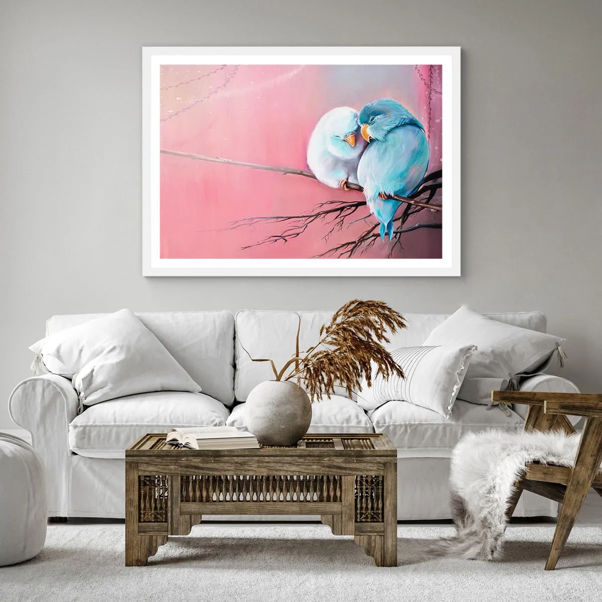 Affiche dans un cadre blanc - Poster - Que dire de plus?... - 40x40 cm