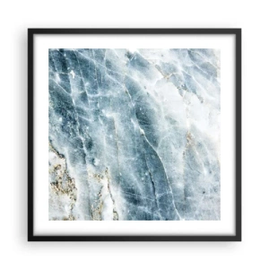 Affiche dans un cadre noir - Poster - Monde de glace - 50x50 cm