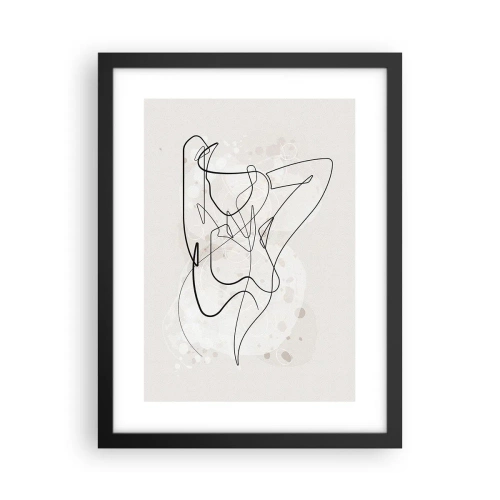 Affiche dans un cadre noir - Poster - L'art de la séduction - 30x40 cm