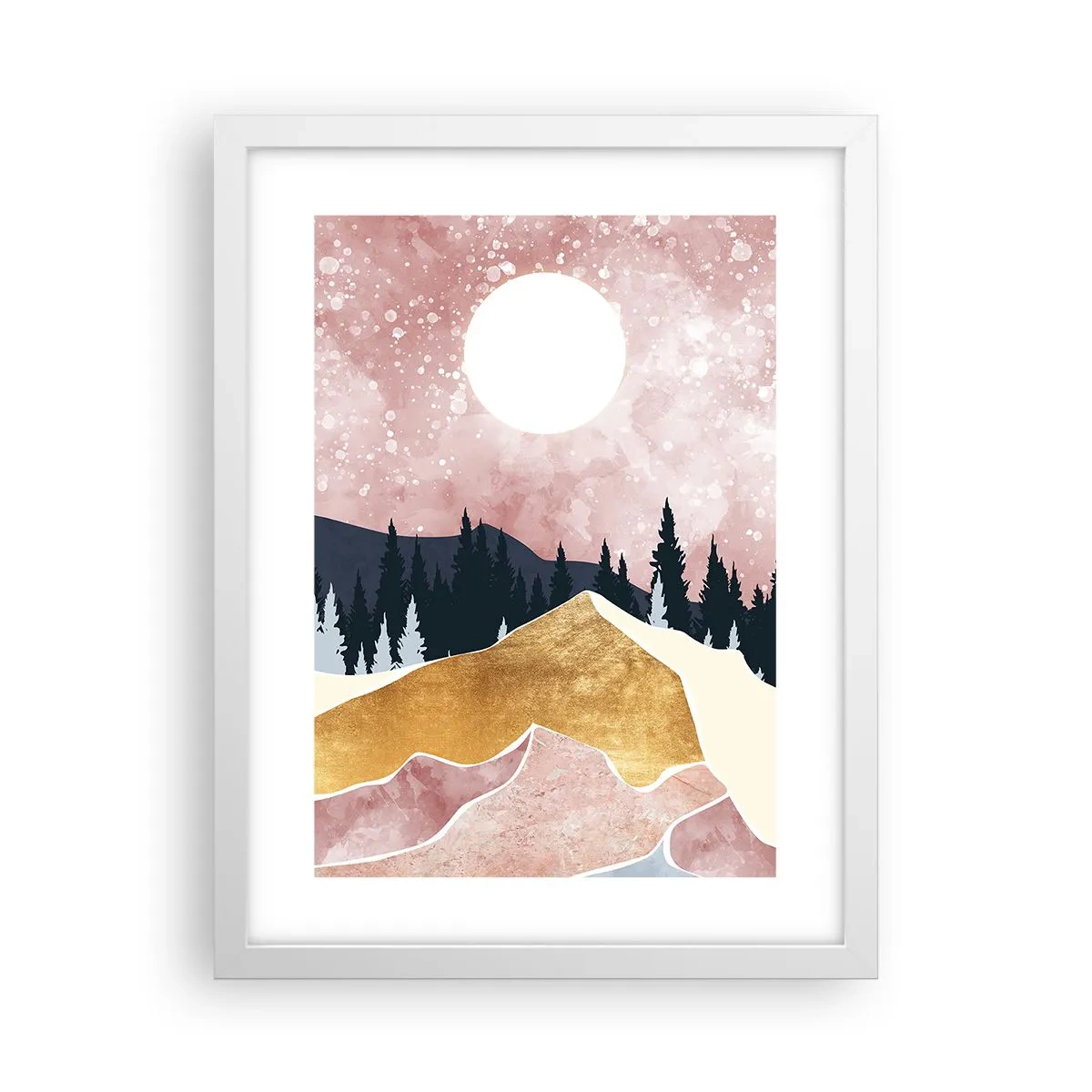 Affiche dans un cadre blanc - Poster - Gardien de la nuit - 30x40 cm