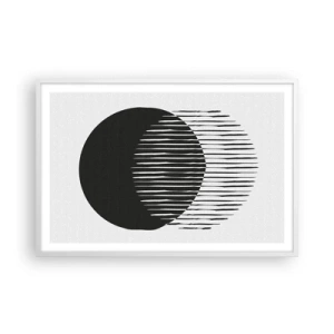 Affiche dans un cadre blanc - Poster - Son alter ego - 91x61 cm