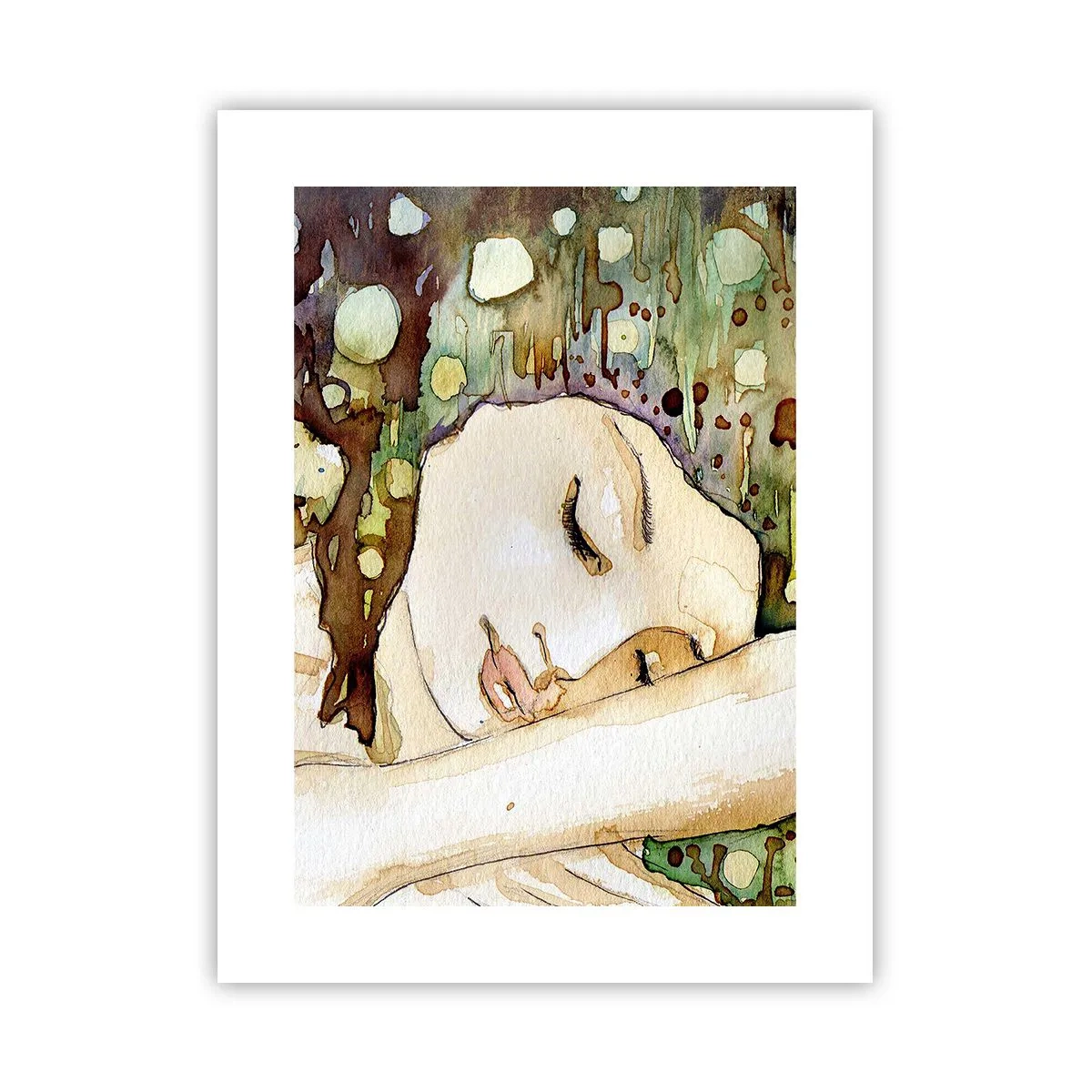 Affiche - Poster - Un rêve violet émeraude - 30x40 cm