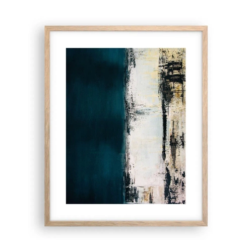 Affiche dans un chêne clair - Poster - Composition horizontale - 40x50 cm
