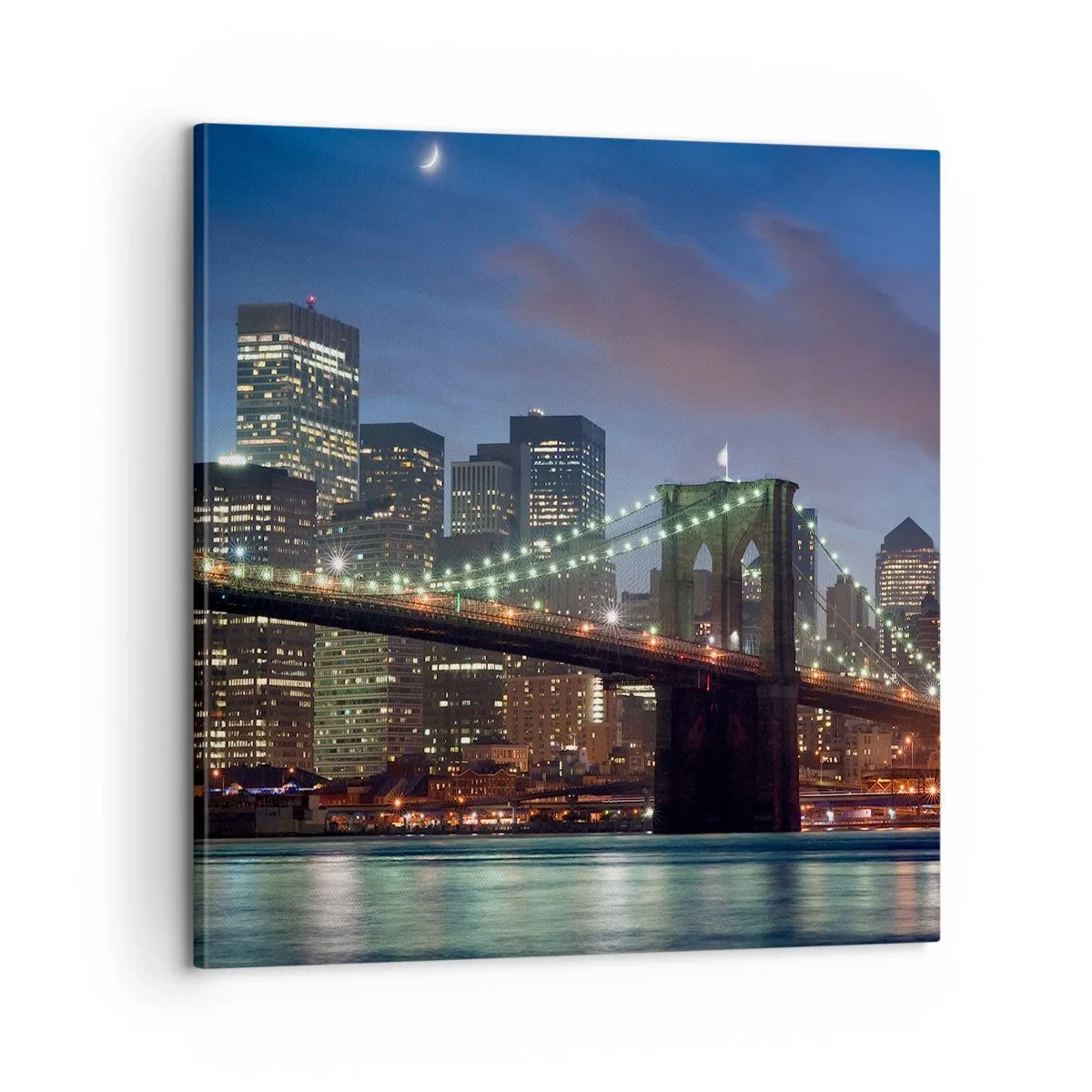 Impression sur toile - Image sur toile - Nuit rougeoyante - 60x60 cm