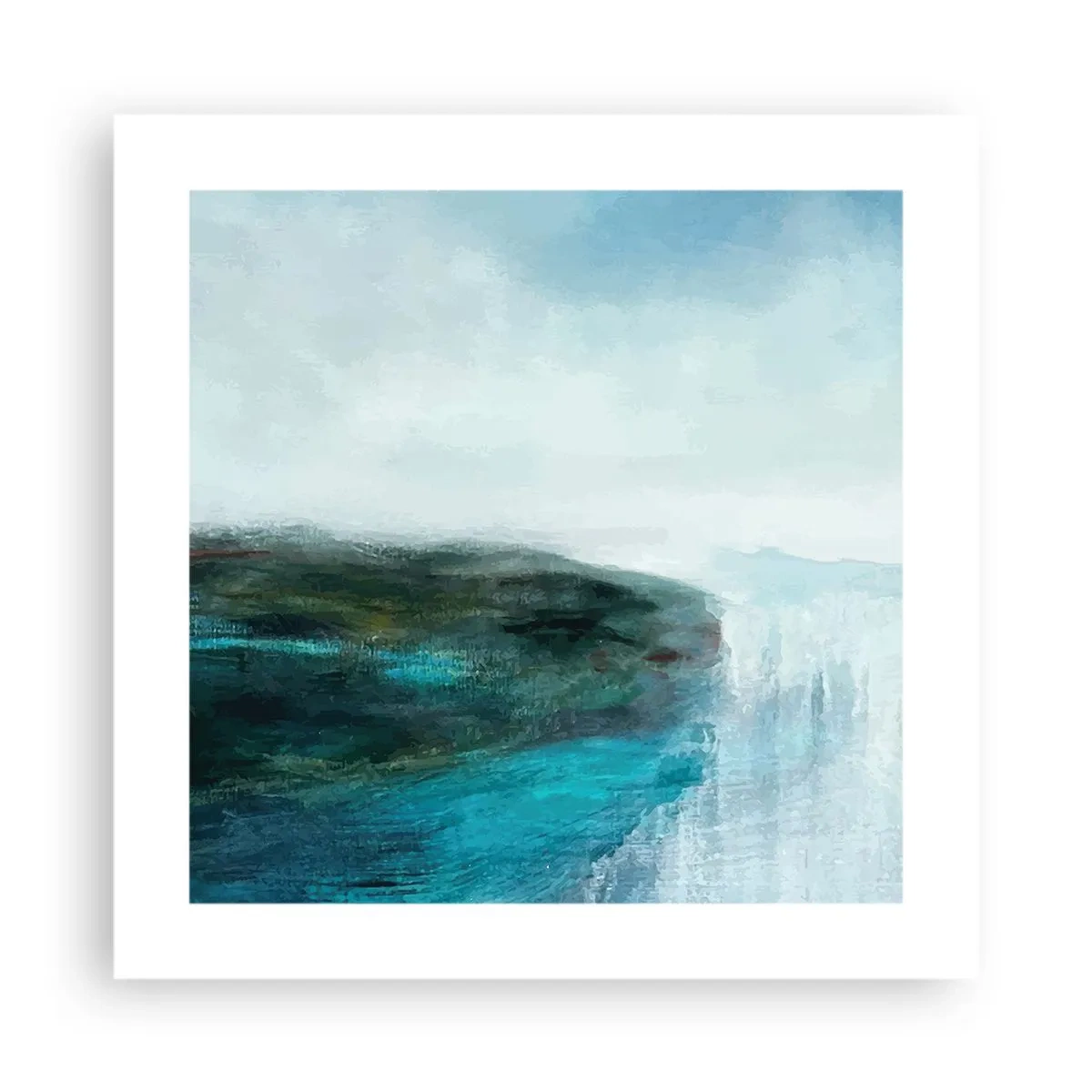 Affiche - Poster - Abstraction nautique - 40x40 cm