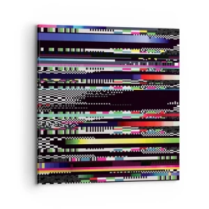 Impression sur toile - Image sur toile - L'image de contrôle de la réalité - 70x70 cm