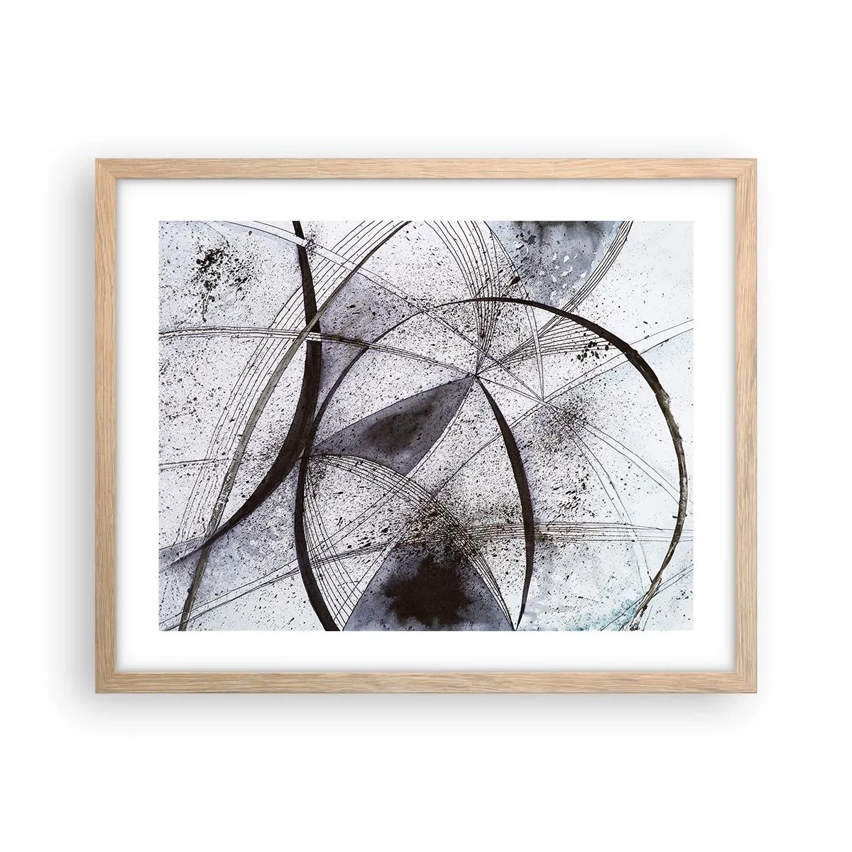 Affiche dans un chêne clair - Poster - Fantaisie futuriste - 50x40 cm