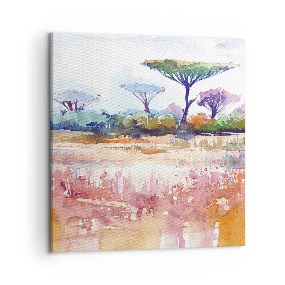 Impression sur toile - Image sur toile - Couleurs de savane - 50x50 cm