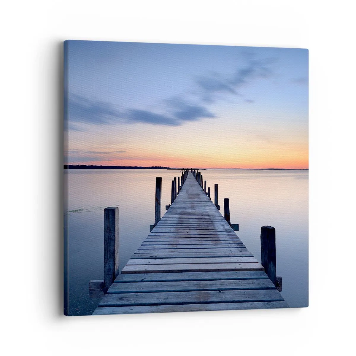 Impression sur toile - Image sur toile - Le calme d'un crépuscule serein - 40x40 cm