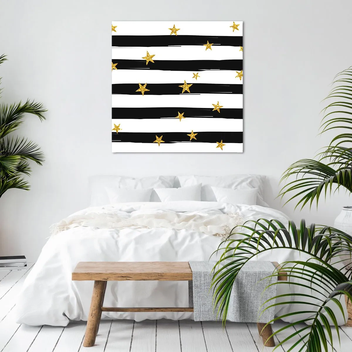 Impression sur toile - Image sur toile - Nous sommes tous nés sous une bonne étoile - 40x40 cm