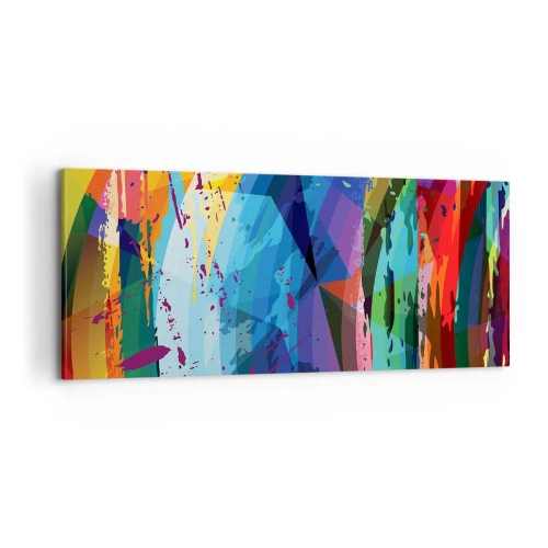 Impression sur toile - Image sur toile - Vertiges colorés - 100x40 cm