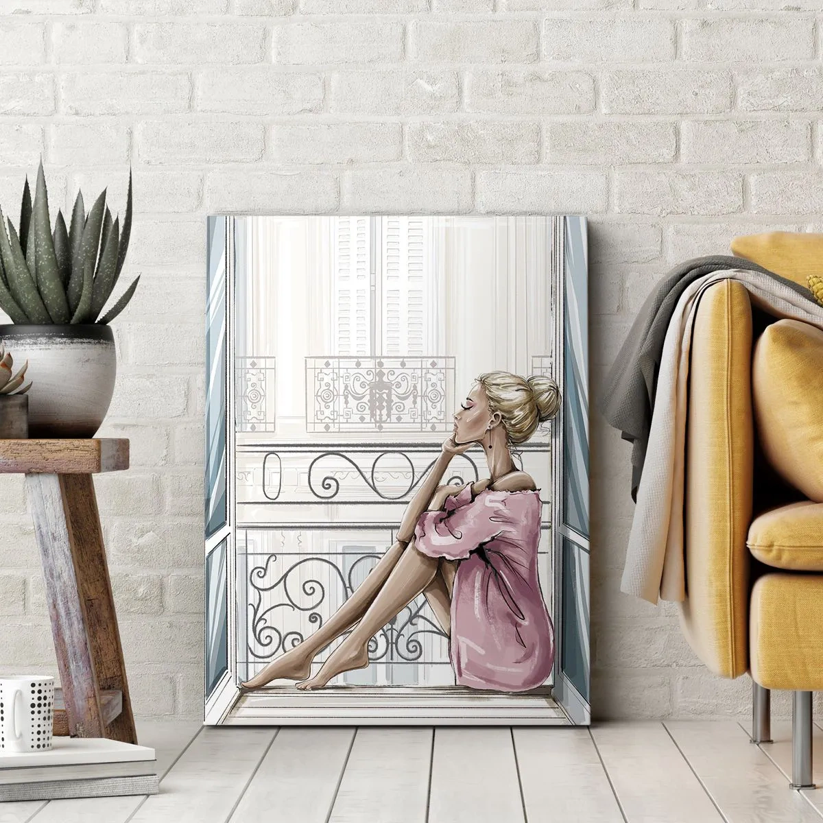 Impression sur toile - Image sur toile - Matinée parisienne - 80x120 cm