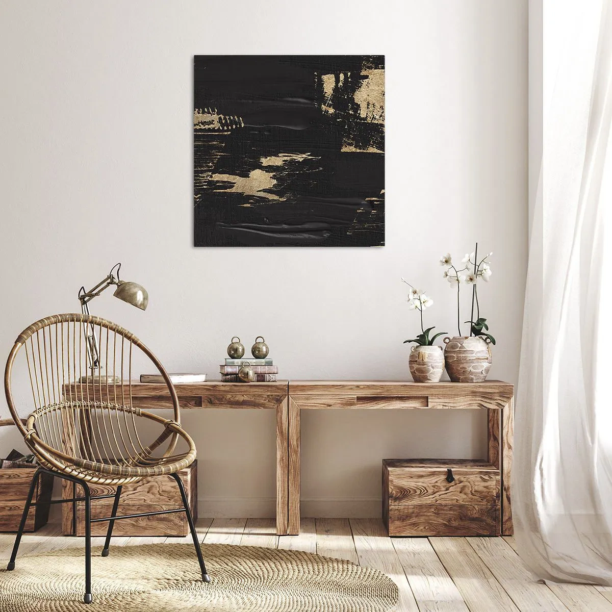 Impression sur toile - Image sur toile - Empreinte du toucher - 30x30 cm