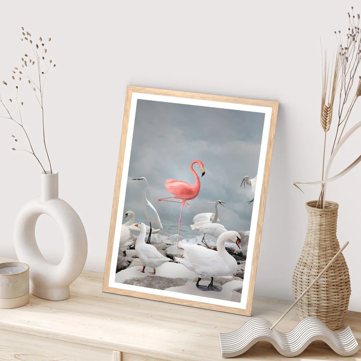 Affiche dans un chêne clair - Poster - Comment suis-je arrivé là? - 70x100 cm