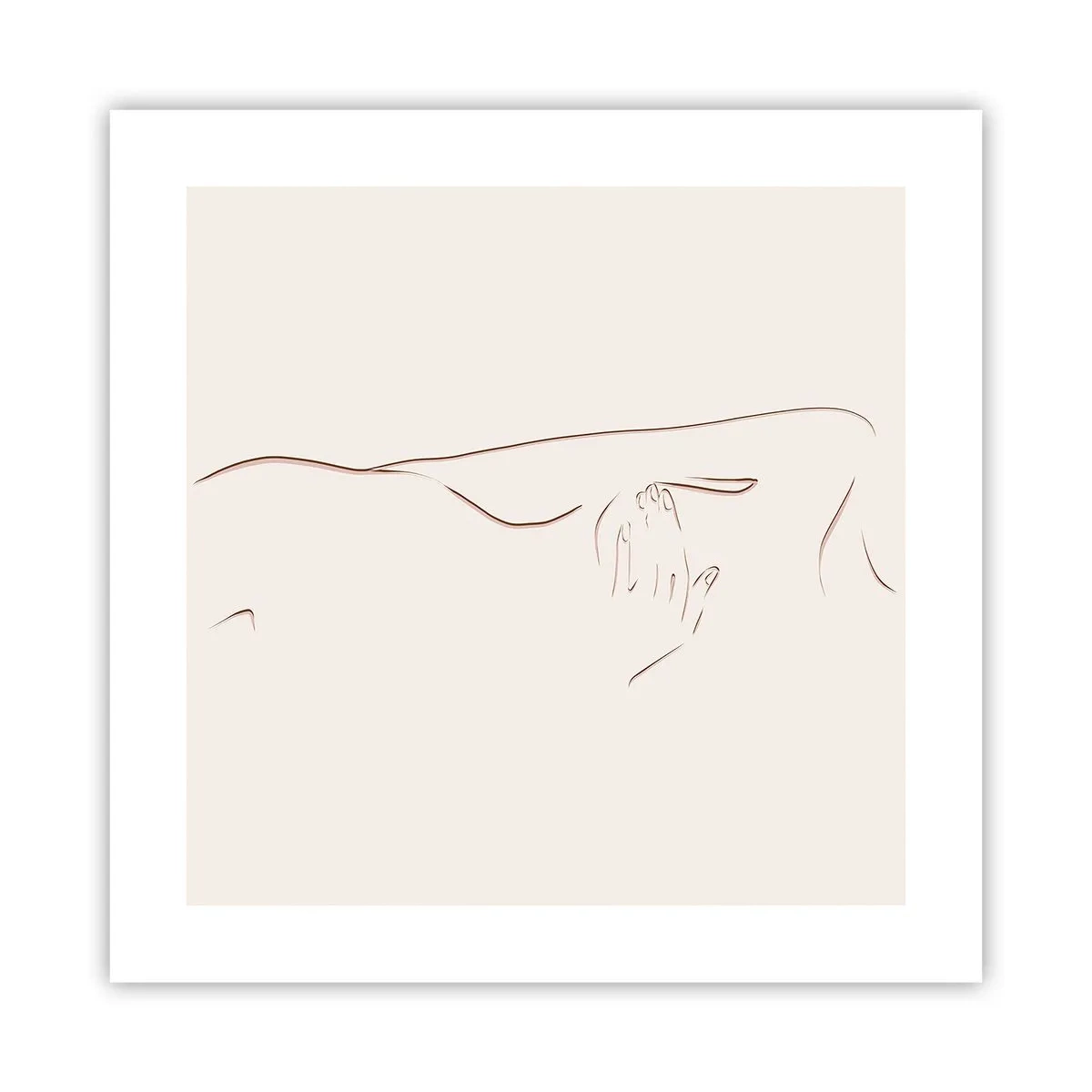 Affiche - Poster - La forme du désir - 40x40 cm