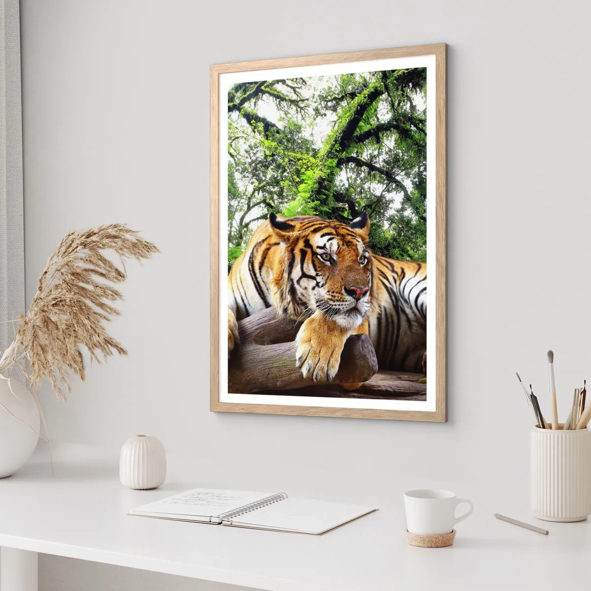 Affiche dans un chêne clair - Poster - Cordialement - 40x50 cm