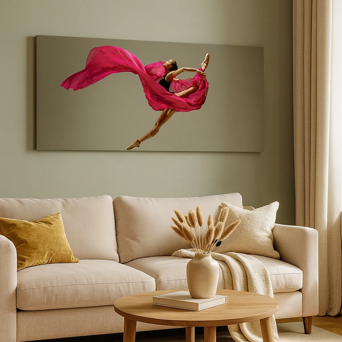 Impression sur toile - Image sur toile - Flamme dansante - 30x30 cm