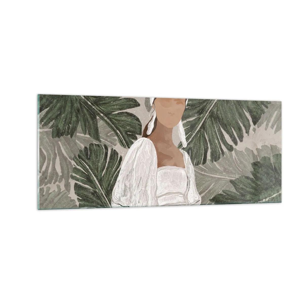 Impression sur verre - Image sur verre - Portrait exotique - 100x40 cm