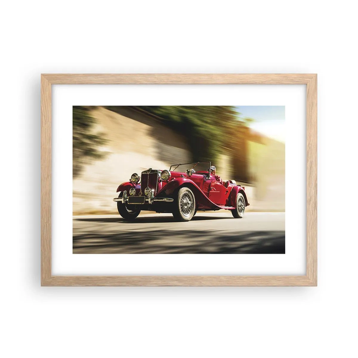 Affiche dans un chêne clair - Poster - Plus belle que Nike de Samothrace - 40x30 cm