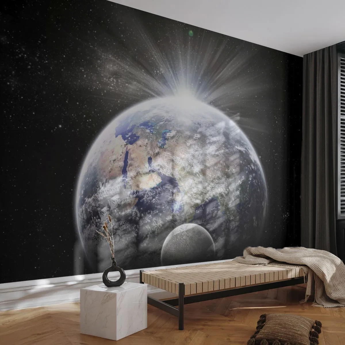 Papier Peint Photo Premium Sand - En pleine splendeur - Astronomie, Cosmos, Galaxie - 400x280 cm