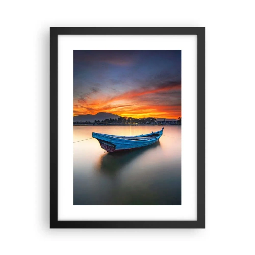 Affiche dans un cadre noir - Poster - Une bonne nuit arrive - 30x40 cm