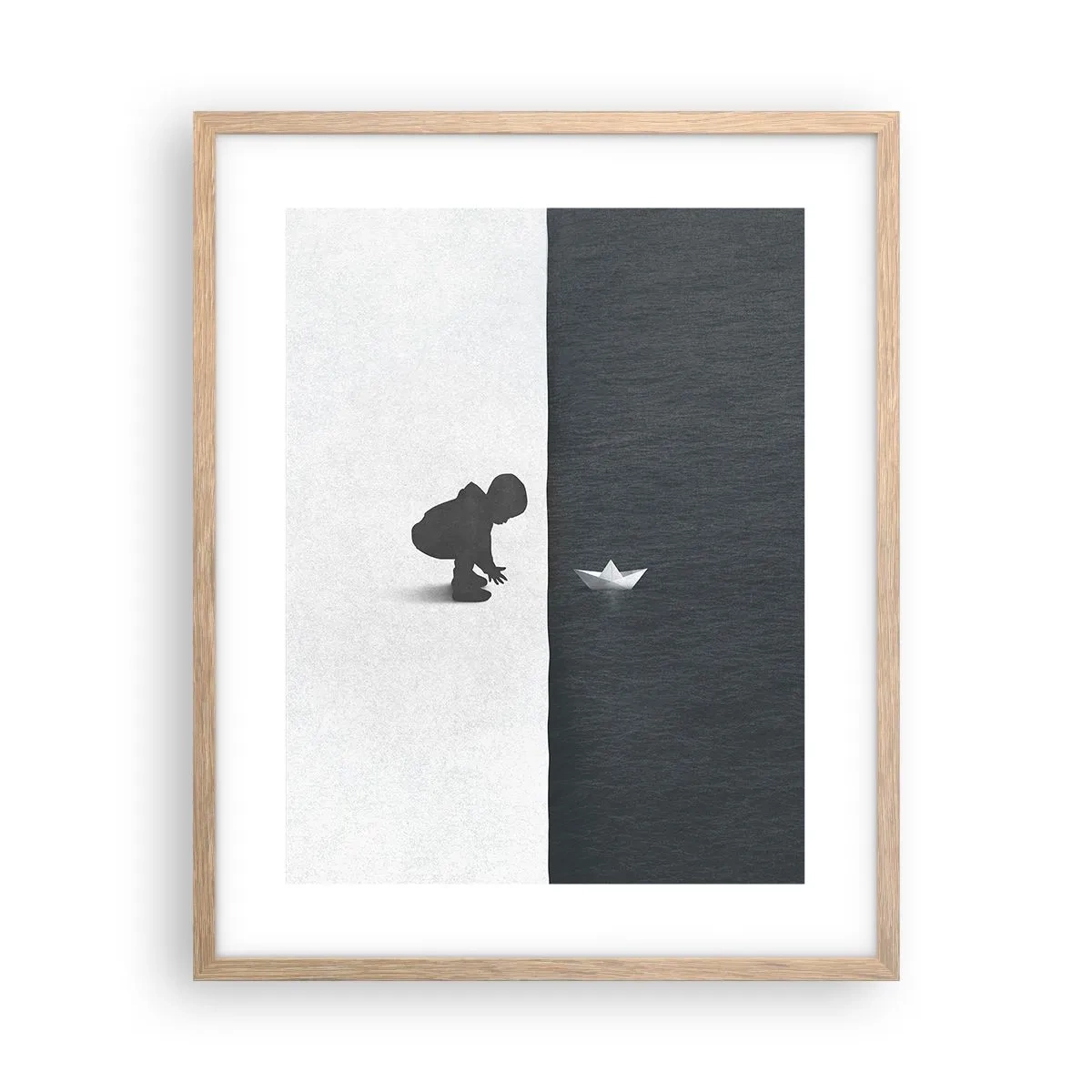 Affiche dans un chêne clair - Poster - Grande expédition - 40x50 cm