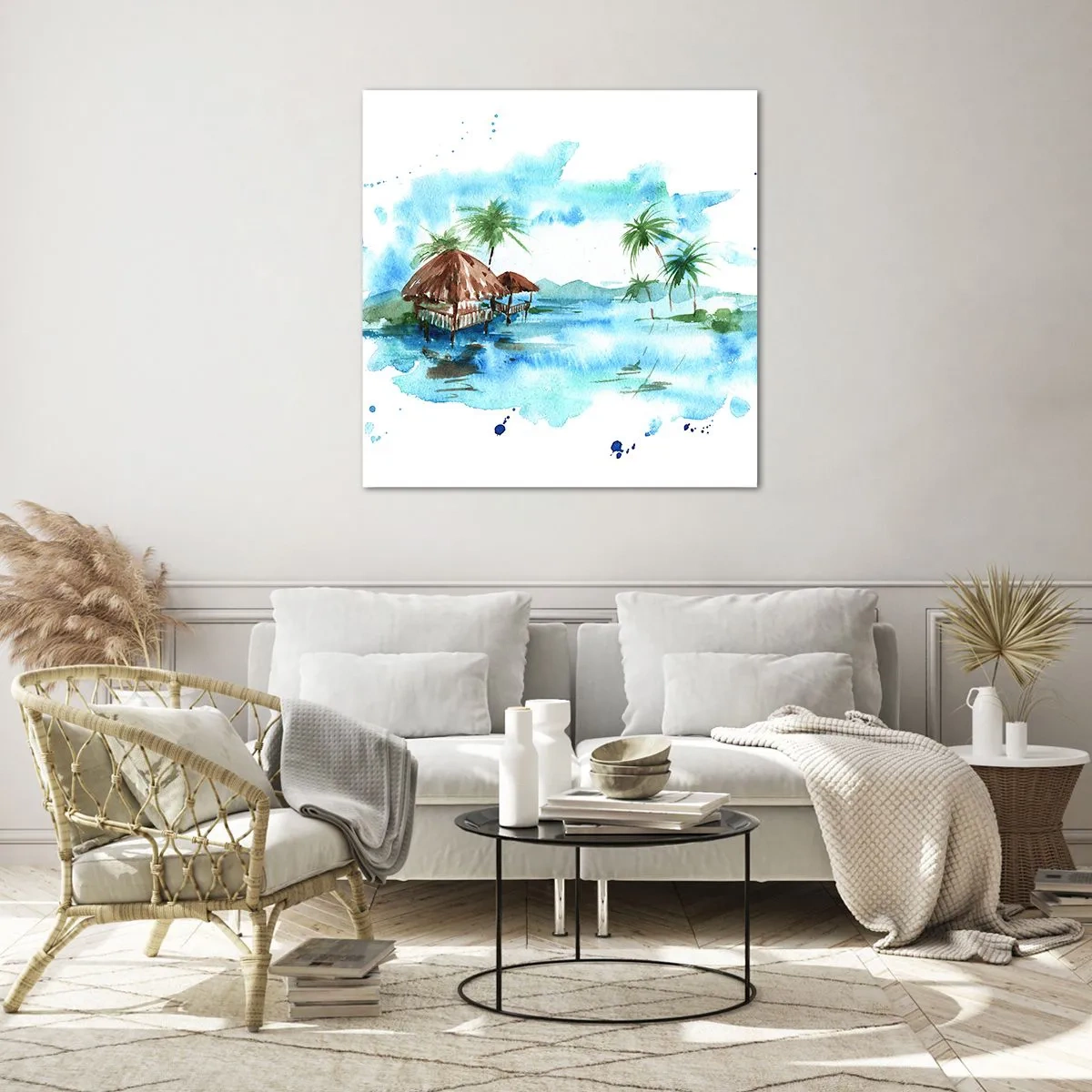 Impression sur verre - Image sur verre - Quelque part dans le Pacifique - 50x50 cm