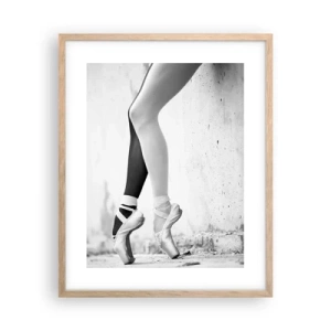 Affiche dans un chêne clair - Poster - Ballerine, voilà ! - 40x50 cm