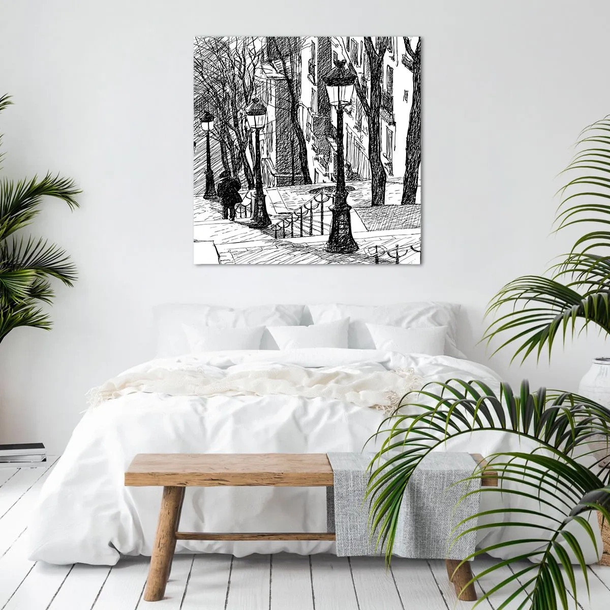 Impression sur toile - Image sur toile - Une histoire d'amour ou une histoire d'horreur ? - 40x40 cm