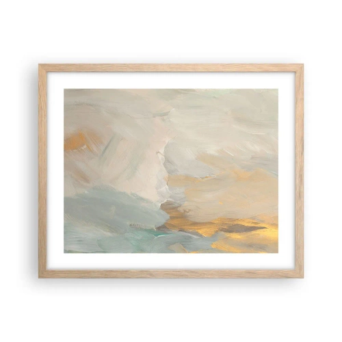 Affiche dans un chêne clair - Poster - Abstraction – le pays de la douceur - 50x40 cm