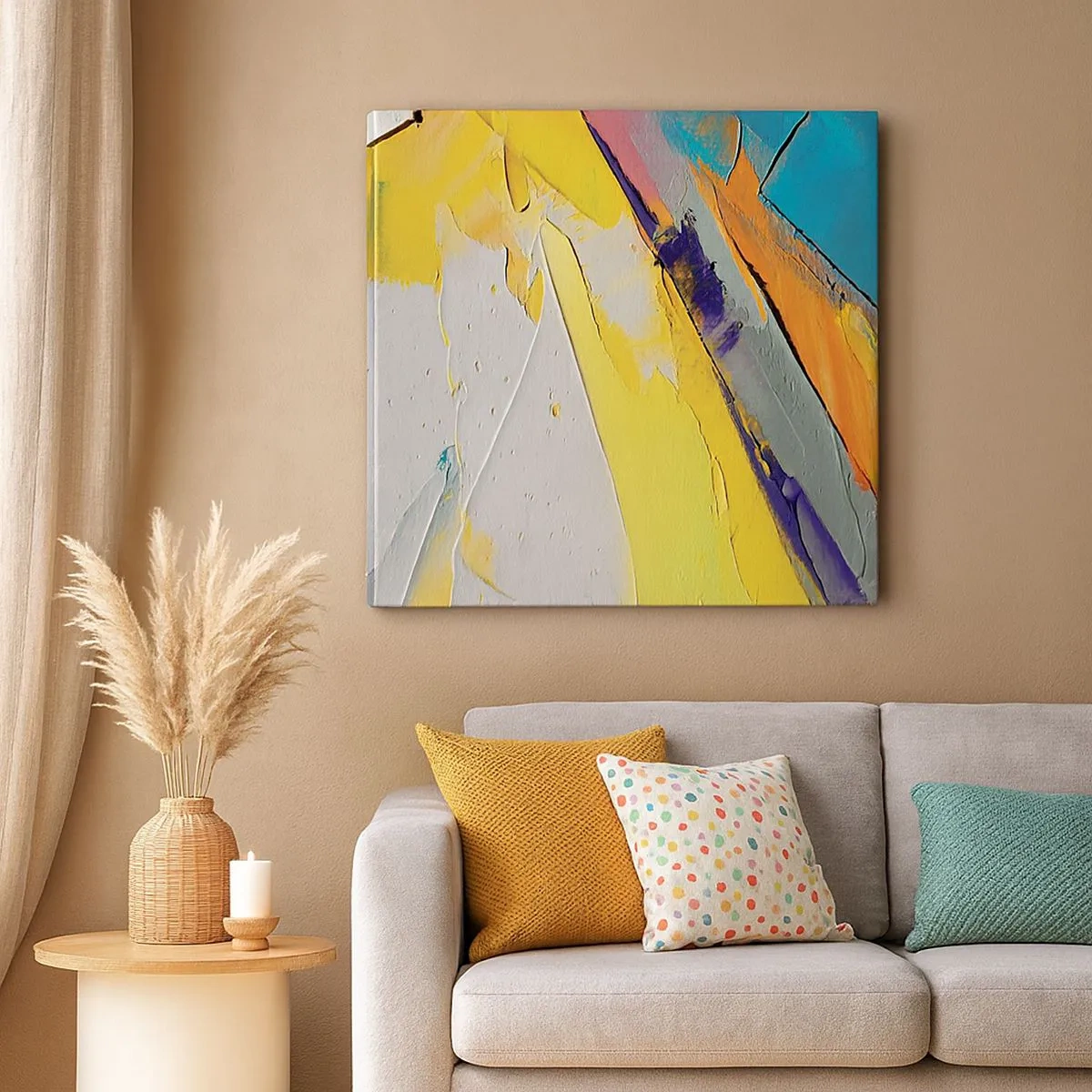 Impression sur toile - Image sur toile - Anatomie du monde - 30x30 cm