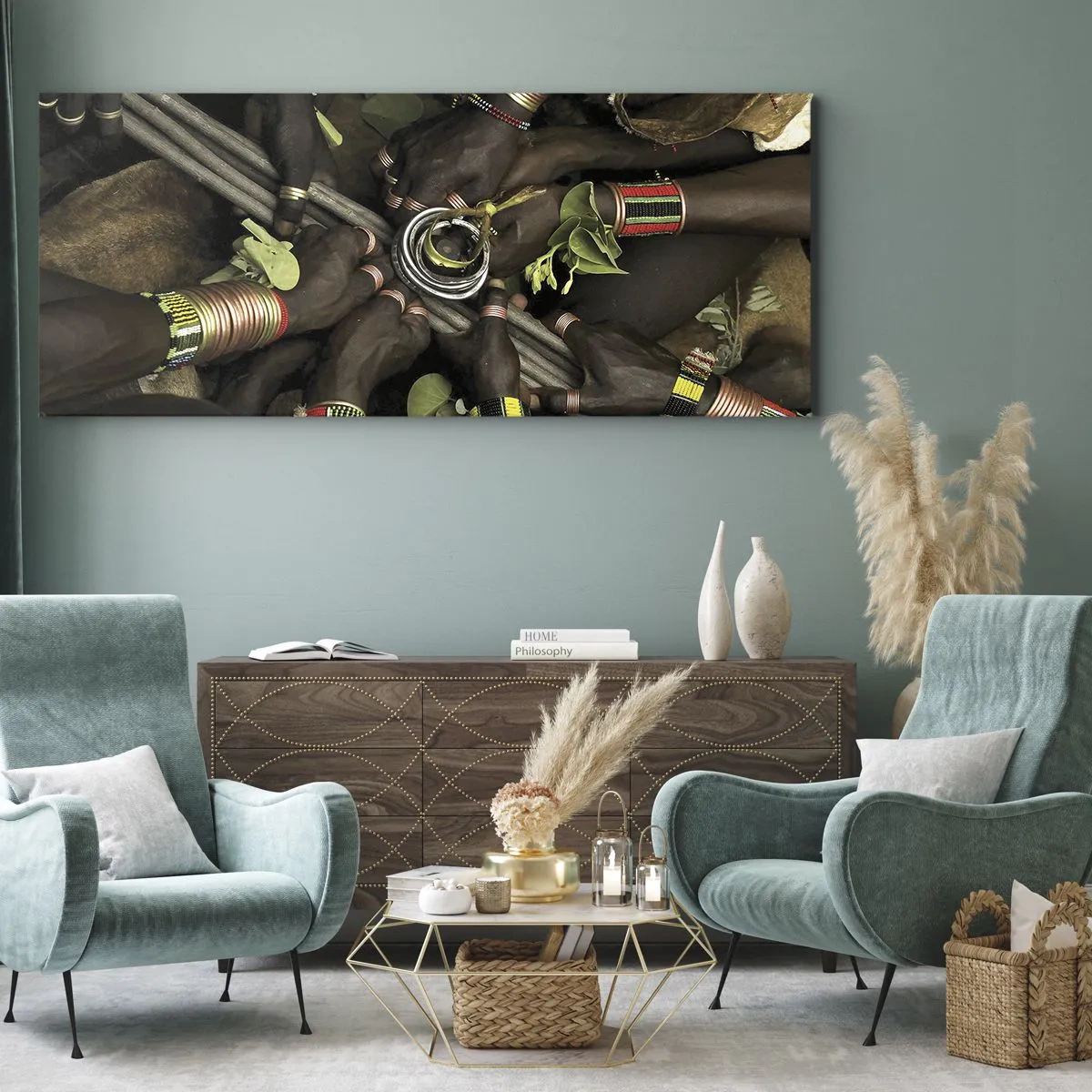 Impression sur toile - Image sur toile - Nous sommes ensemble - 100x40 cm