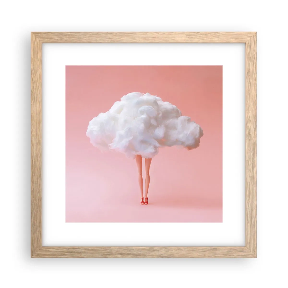 Affiche dans un chêne clair - Poster - Douce promesse - 30x30 cm