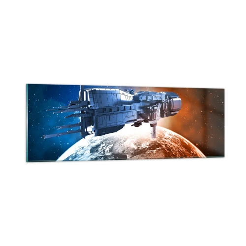 Impression sur verre - Image sur verre - Un observateur attentif - 90x30 cm