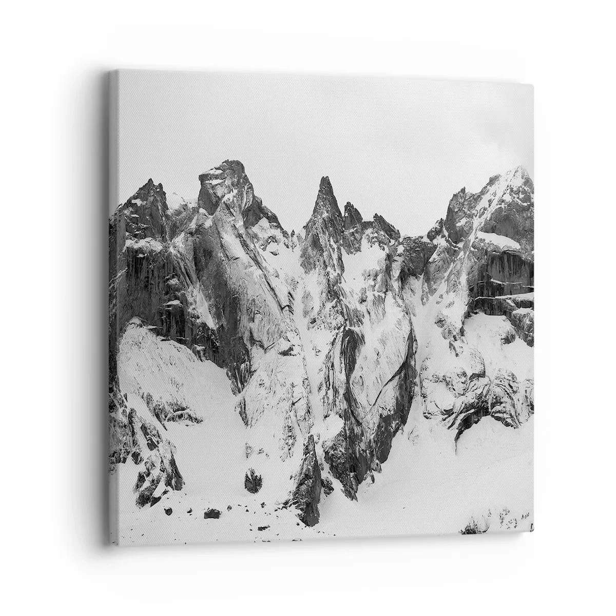 Impression sur toile - Image sur toile - Crête dangereuse de granit - 30x30 cm
