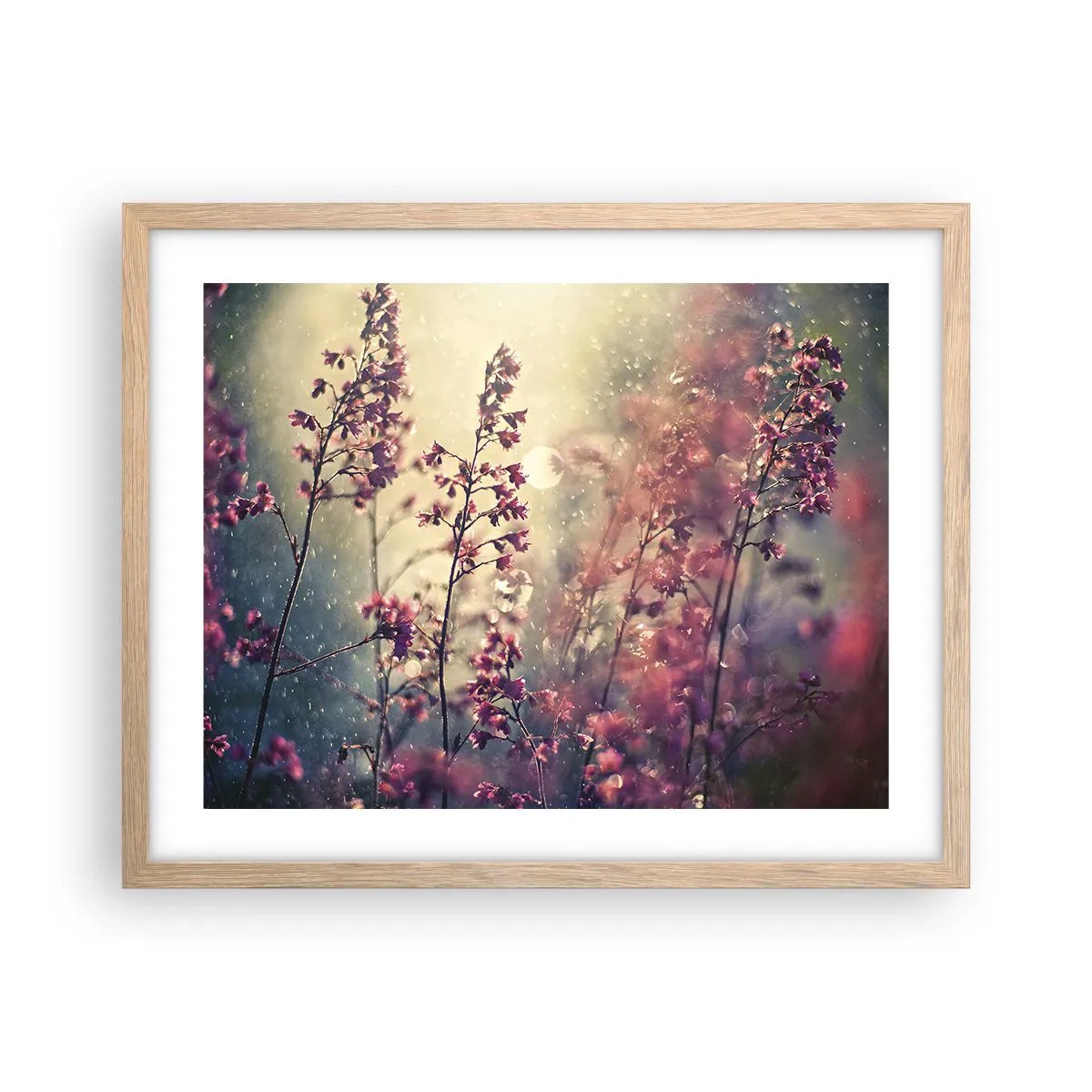 Affiche dans un chêne clair - Poster - Jardin secret - 50x40 cm