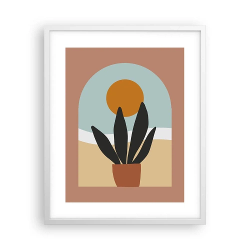 Affiche dans un cadre blanc - Poster - Petits bonheurs - 40x50 cm