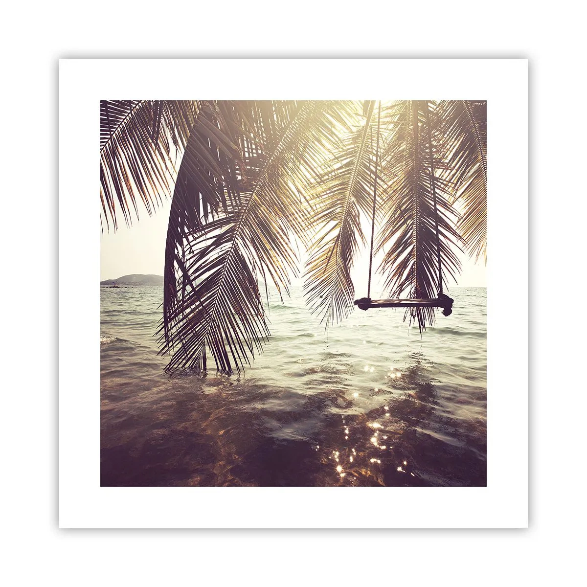 Affiche - Poster - Vous pouvez vous balancer dans les nuages ​​à volonté - 40x40 cm