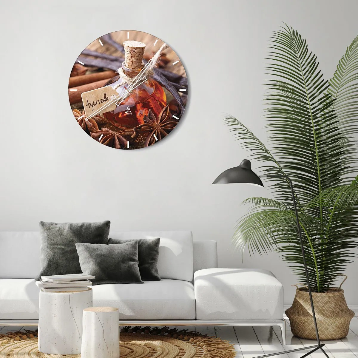 Horloge murale - Pendule murale - Vers l'unité du corps et de l'esprit - 30x30 cm