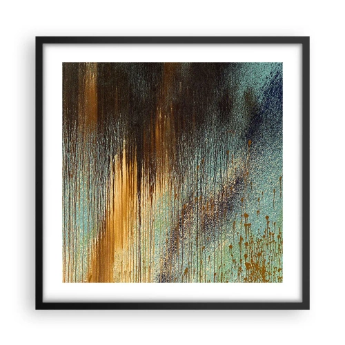 Affiche dans un cadre noir - Poster - Une composition de couleirs non fortuite - 50x50 cm
