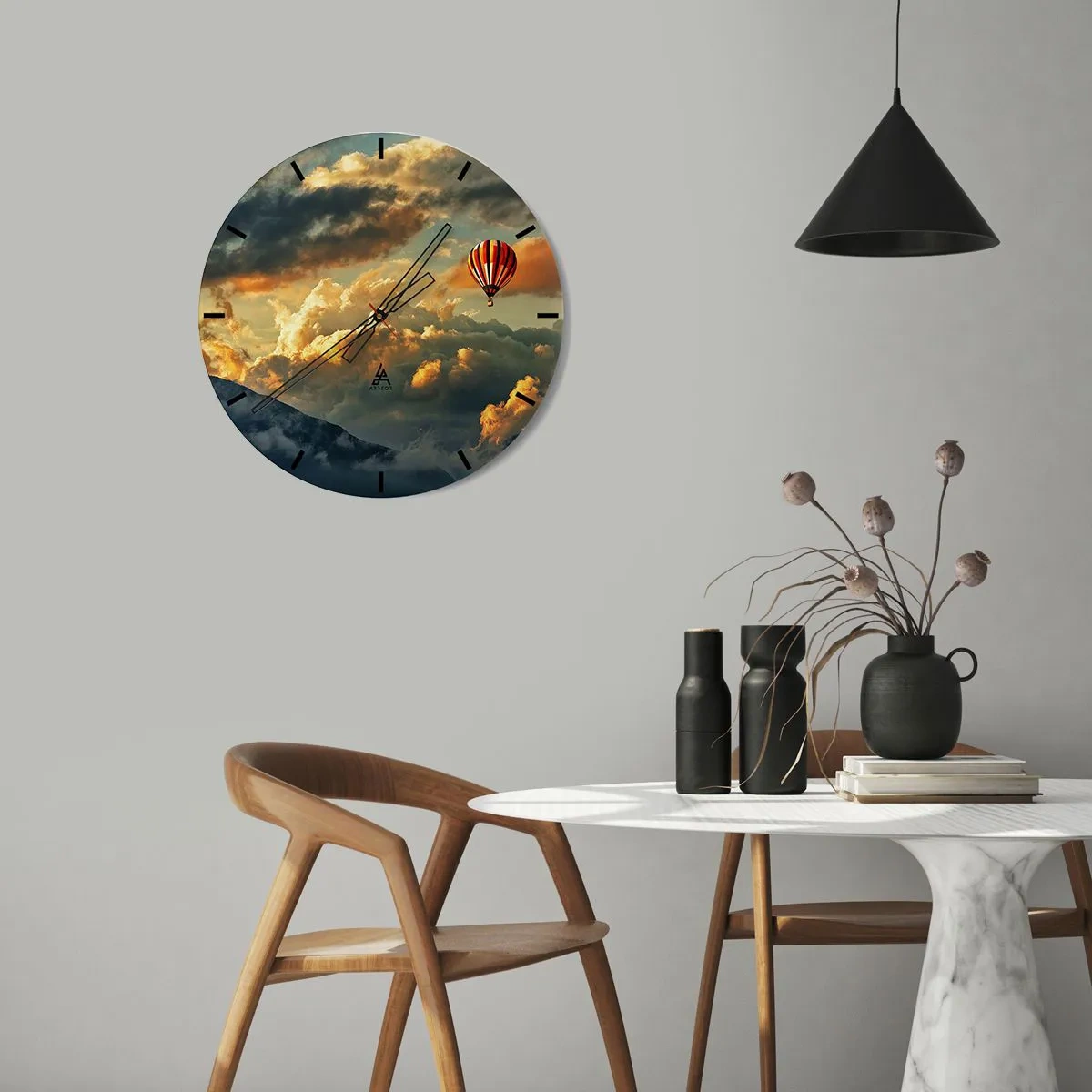 Horloge murale - Pendule murale - Je vole parce que je veux - 40x40 cm