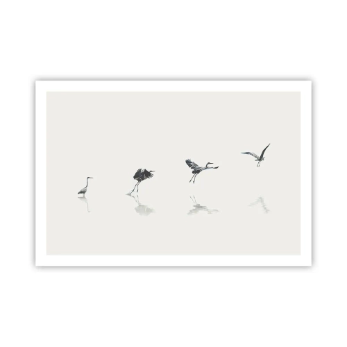 Affiche - Poster - Quatre étapes simples - 91x61 cm