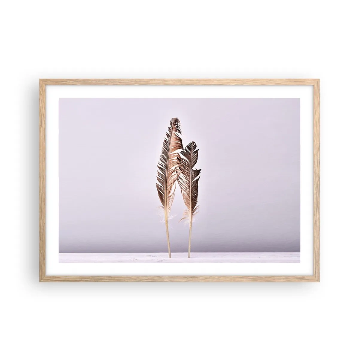 Affiche dans un chêne clair - Poster - Face au néant - 70x50 cm