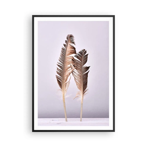 Affiche dans un cadre noir - Poster - Face au néant - 70x100 cm