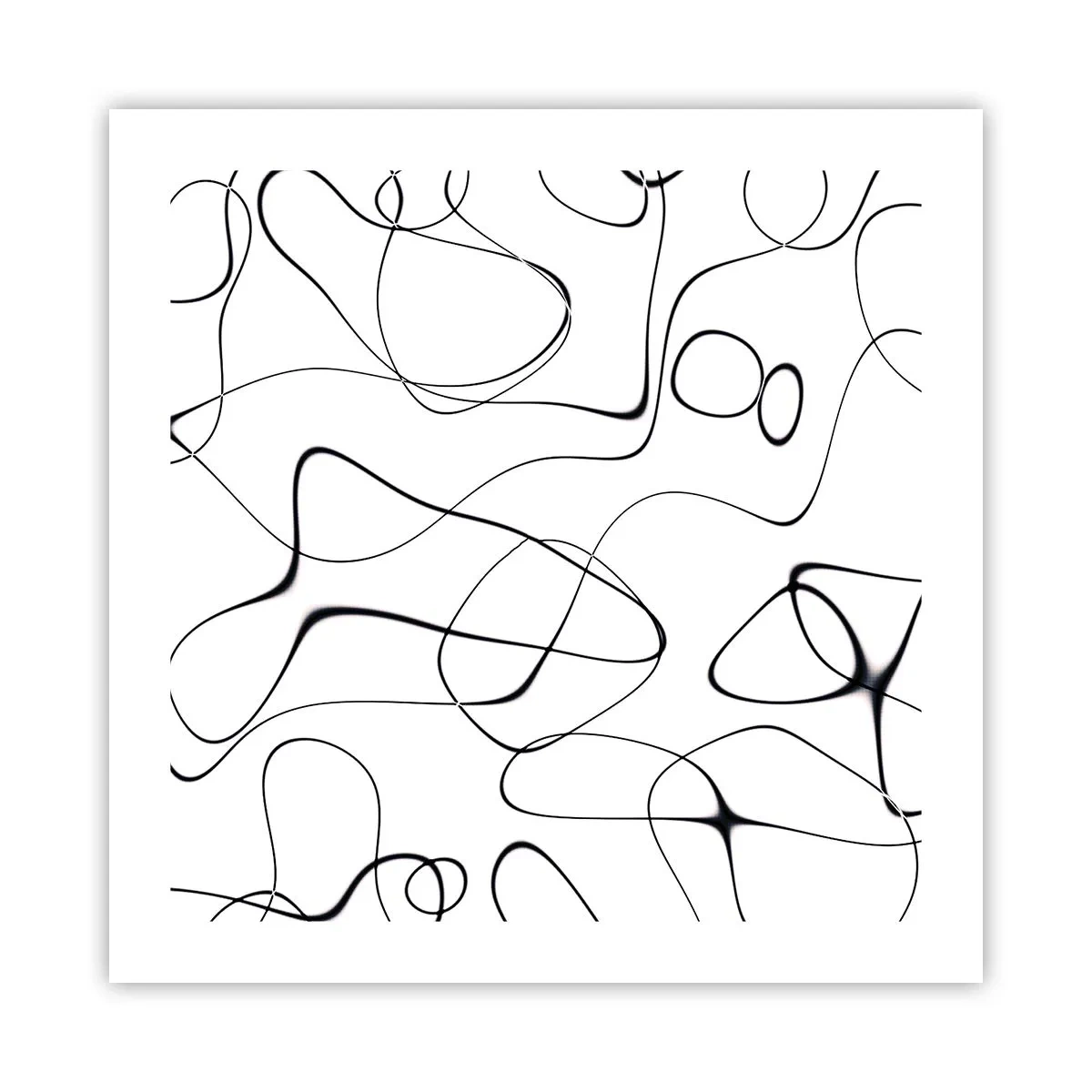 Affiche - Poster - Le chemin de la vie, les voies du hasard - 50x50 cm