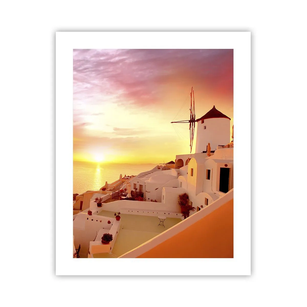 Affiche - Poster - Fondre en blanc et or - 40x50 cm