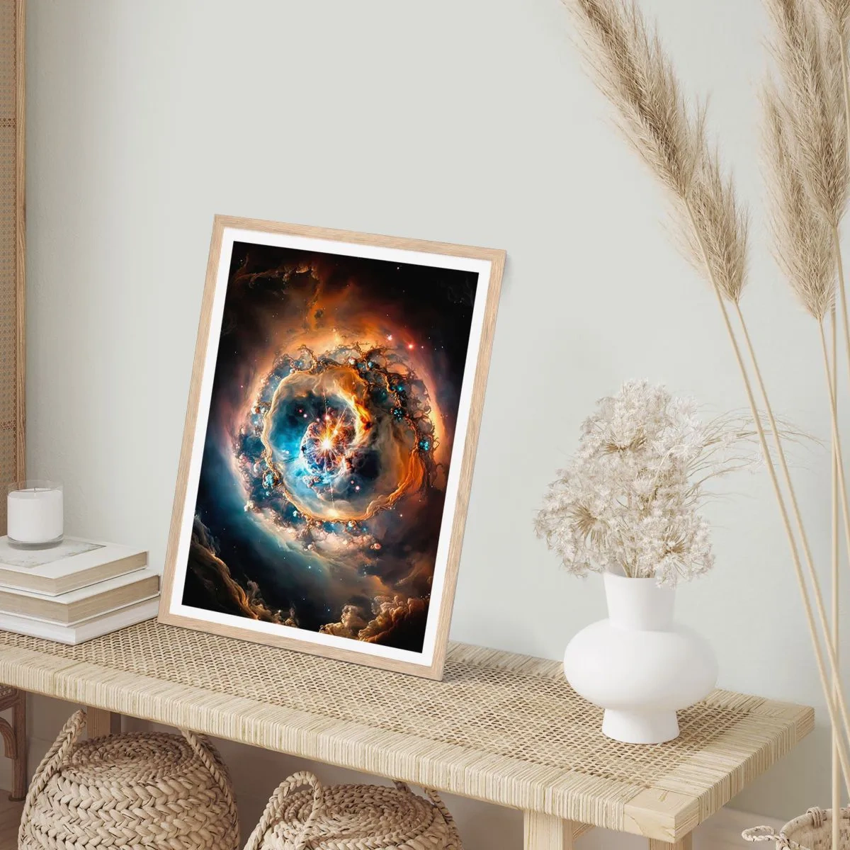 Affiche dans un chêne clair - Poster - Le début - 40x50 cm