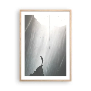 Affiche dans un chêne clair - Poster - Il y a toujours une issue - 50x70 cm