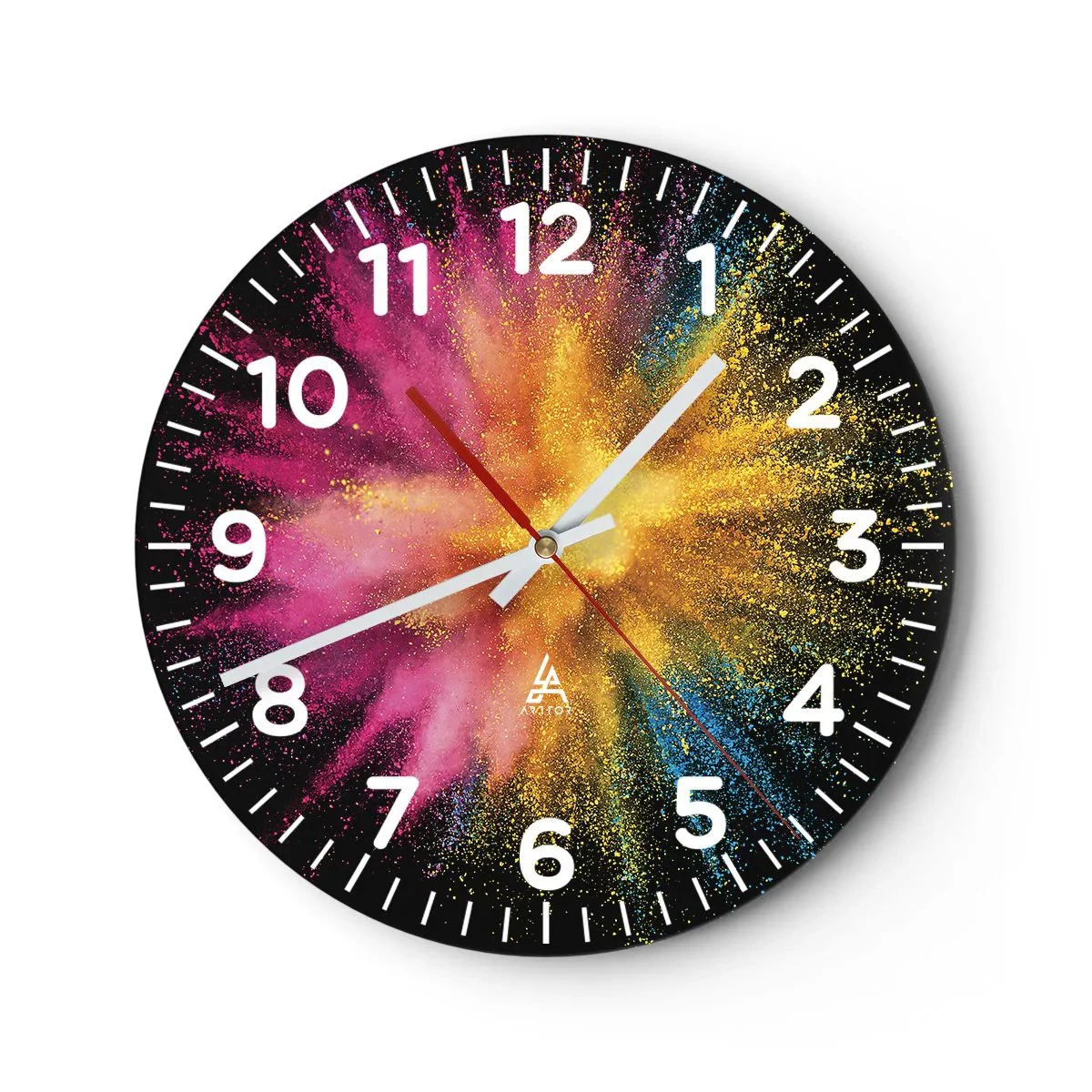 Horloge murale - Pendule murale - Origine des couleurs - 40x40 cm